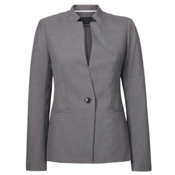 Banana Republic Factory Long & Lean Inverted Collar Textured Blazer Sz: 6 - Picture 1 of 16